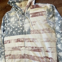 Denim & Supply Ralph Lauren American Flag Hoodie Mens M Full Zip Cotton Rare