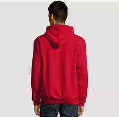 Hanes Men’s Ecosmart Fleece Pullover Hooded Sweatshirt – Large – Deep Red