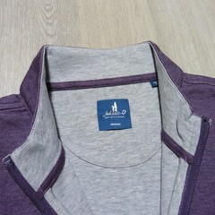 JOHNNIE-O Mens M MEDIUM SULLY PULLOVER 1/4 ZIP ROYAL PLUM PURPLE GOLF SWEATSHIRT