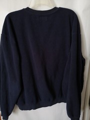 Sweatshirt Mens M Navy Blue Color Block Pullover Long Sleeve