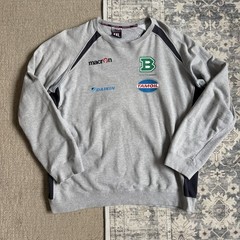 Vintage Macron United Colors Of Benetton Basket Men’s Sweatshirt Sz XL Grey Crew