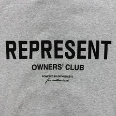 Represent Owners Club Sweatshirt Mens Large L Grey Long Sleeve Polo Sweater 1