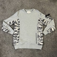 Vtg Triple Five Soul Camo Side Panel Pullover Sweatshirt Mens L Logo Y2K Pockets