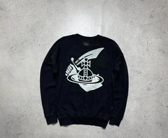 Vivienne Westwood Anglomania Black Big Logo Sweatshirt