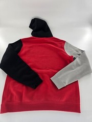Nike Color Block Club Fleece Pullover Hoodie Men’s L Red/Black New