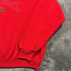 Vintage Ohio State Buckeyes Sweatshirt Mens XL Red Hanes Football NCAA Outdoor