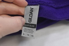 Gildan Heavy Blend Blank Long Sleeve Pullover Sweatshirt Purple 6 Pack Adult XL