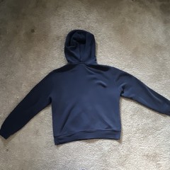 Polo Ralph Lauren Navy Full Zip Fleece Hoodie Pony Logo Pockets Mens M