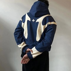 American Retro Letter Printed Devil Pattern Hoodie Y2k Harajuku Casual