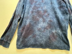 PacSun Mens Oversized Hooded Sweatshirt Long Sleeve Size XL Navy Blue Tie Dye