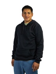 Hoodie Mask Sweatshirt Pull-over Black