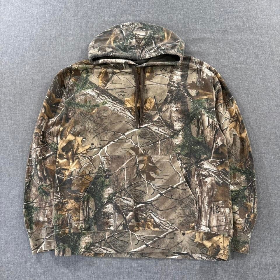 Realtree Camouflage Hoodie Camo Mossy Oak Hunting Mens Large