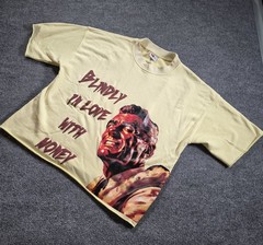 BOHB Built Off Heart Break Blindly In Love Money Graphic Tee Large Oversized