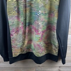 Adidas Mens Sweatshirt Long Sleeve Crew Neck Striped Colorful Athletic Size XLT