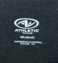 Athletic Works Men’s Fleece Crew Sweatshirt 4XL (58-60) Black NWT