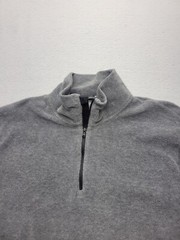 Ralph Lauren Men 1/4 Zip XXL Gray Sweatshirt Polyester China Stylish Quality