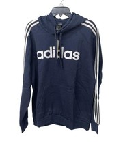 adidas Essentials Men’s 3-Stripes Pullover Hoodie DU0494 Legend Ink/White Large