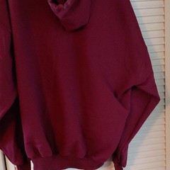 Jerzees Super Sweats Full Zip Hoodie Maroon 3X Fleece Cotton Polyester Hooded