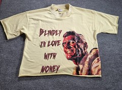 BOHB Built Off Heart Break Blindly In Love Money Graphic Tee Large Oversized