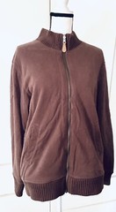 UNBRANDED MENS ZIP UP MICROFIBER x FLEECE REVERSIBLE WORKWEAR JACKET Large/XL