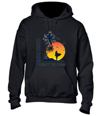 MALIBU BEACH ENJOY THE OCEAN HOODY HOODIE SUMMER HOLIDAY CASUAL CLOTHING TOP