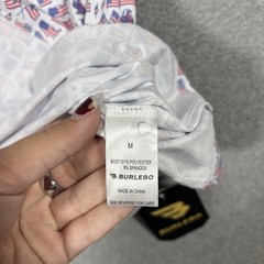 NWT Burlebo Hoodie Men Sz M Old Glory American Flag Performance Stretch Pullover