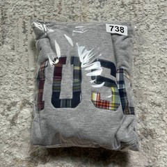MV Sport Grey Plaid Letter Graphic “MUSC” Hoodie Sweatshirt Size S