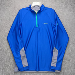Under Armour 1/4 Zip Pullover Shirt Men M Blue All Season gear Loose Athletic