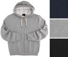 True Classic Men’s Hoodie Jacket French Terry Fleece Full Zip, Cotton/Poly Blend