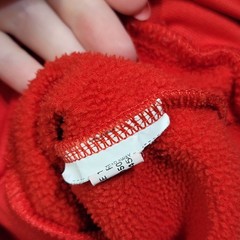 Under Armour Hoodie Mens Large Red Colorblock Loose Fleece Workout Logo