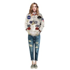 NASA Astronaut Apollo Hoodie 3D Printed Sweater Lovers Long Sleeve Top Pullover