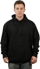 Super Heavyweight Hoodie Boxy Oversized Fit Unisex Double Layered Hood Black Bla