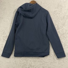 NEW Adidas Men’s S Blue Hooded Sweatshirt With Zip Pocket 100% Polyester