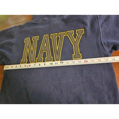 Soffe US Navy Hoodie Mens Small Blue United States Navy Graphic Sweatshirt