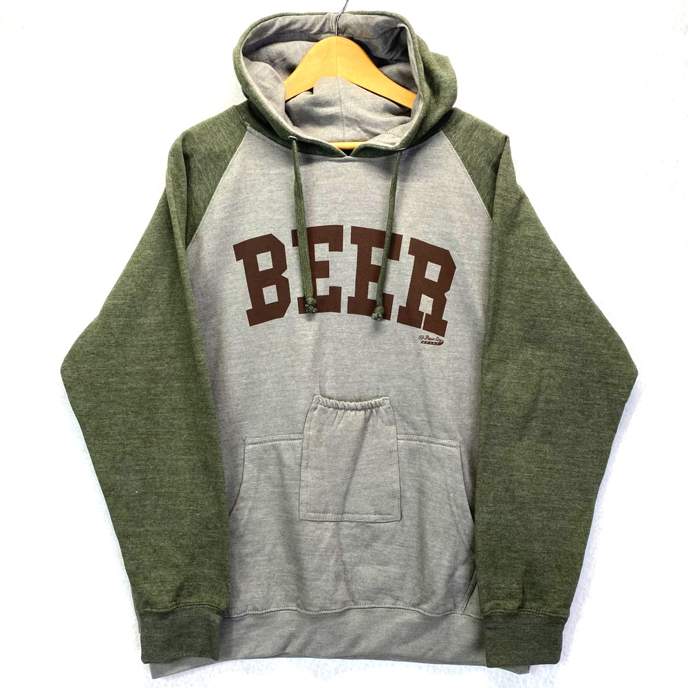 Spencers Sweatshirt Hoodie Men’s Beer Pouch Varsity Warm Fun College Size XL