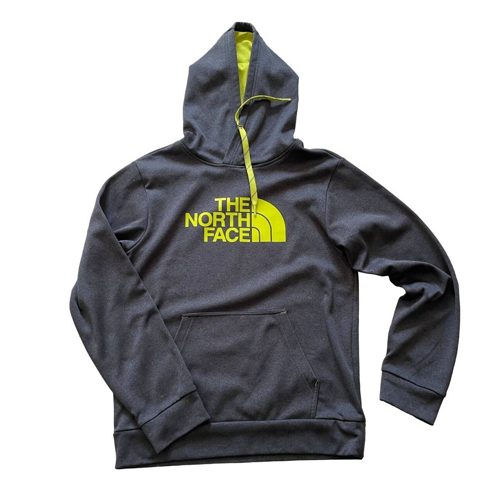 The North Face Pullover Hooded Sweatshirt Men’s Gray Running Sports Walking