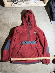 The North Face Campshire Men’s Red 1/4 Zip Fleece Hoodie Size Medium
