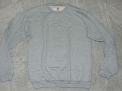 Hanes Premium Cotton Crewneck Sweatshirt Men Size Small Grey Comfortblend
