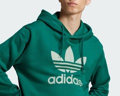 adidas men Adicolor Classics Trefoil Hoodie Collegiate Green Size XL – NEW