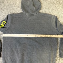 Carhartt Hoodie Mens M Gray Pullover Fleece Hooded Pockets Lined Relaxed Fit