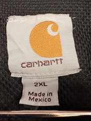 Carhartt Men’s 2XL Gray Full Zip Hooded Fleece Hoodie w/ Pockets Cotton Blend