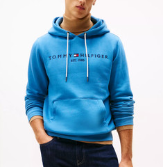 Tommy Hilfiger Men’s Regular Fit Embroidered Tommy Logo Fleece Pullover Hoodie