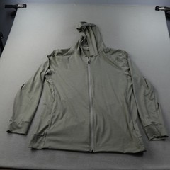 Nike Yoga Hoodie Mens Large Dri-FIT Full Zip Beige Training Jacket CZ2217
