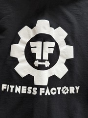 Fitness Factory Hooded Sweatshirt Medium Full Zip Bodybuilding Pump Cover