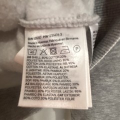 Gray H&M Teens CA 14A+ Pullover Fleece Hoodie Long Sleeve Pockets