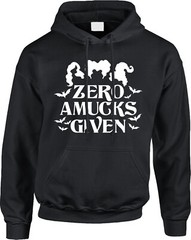 Zero Amucks Witches Halloween Costume Party Funny Sanderson Saying Mens Hoodie