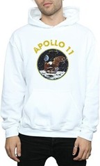 NASA Men’s Classic Apollo 11 Hoodie White Size S New Free P&P UK Seller