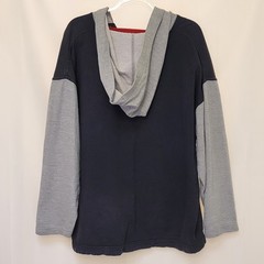 ESPRIT Men’s VTG Hooded Pullover Colorblock Sweatshirt Blue Fade Grunge Sz L 90s