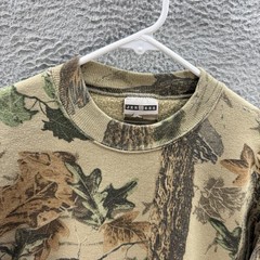 Vintage Jerzees Sweatshirt Adult Medium Crewneck Realtree Camo Made In USA 90s