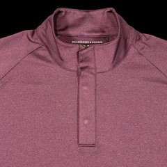 Holderness & Bourne Men’s The Payne Golf Pullover Snap Button Plum Large